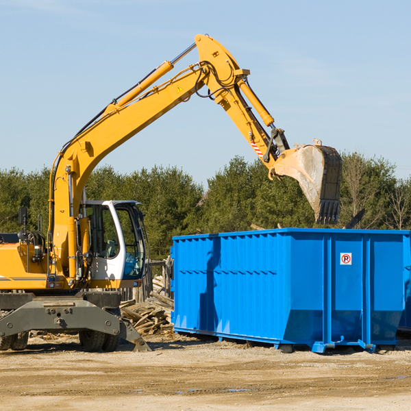 what are the rental fees for a residential dumpster in Camden MS